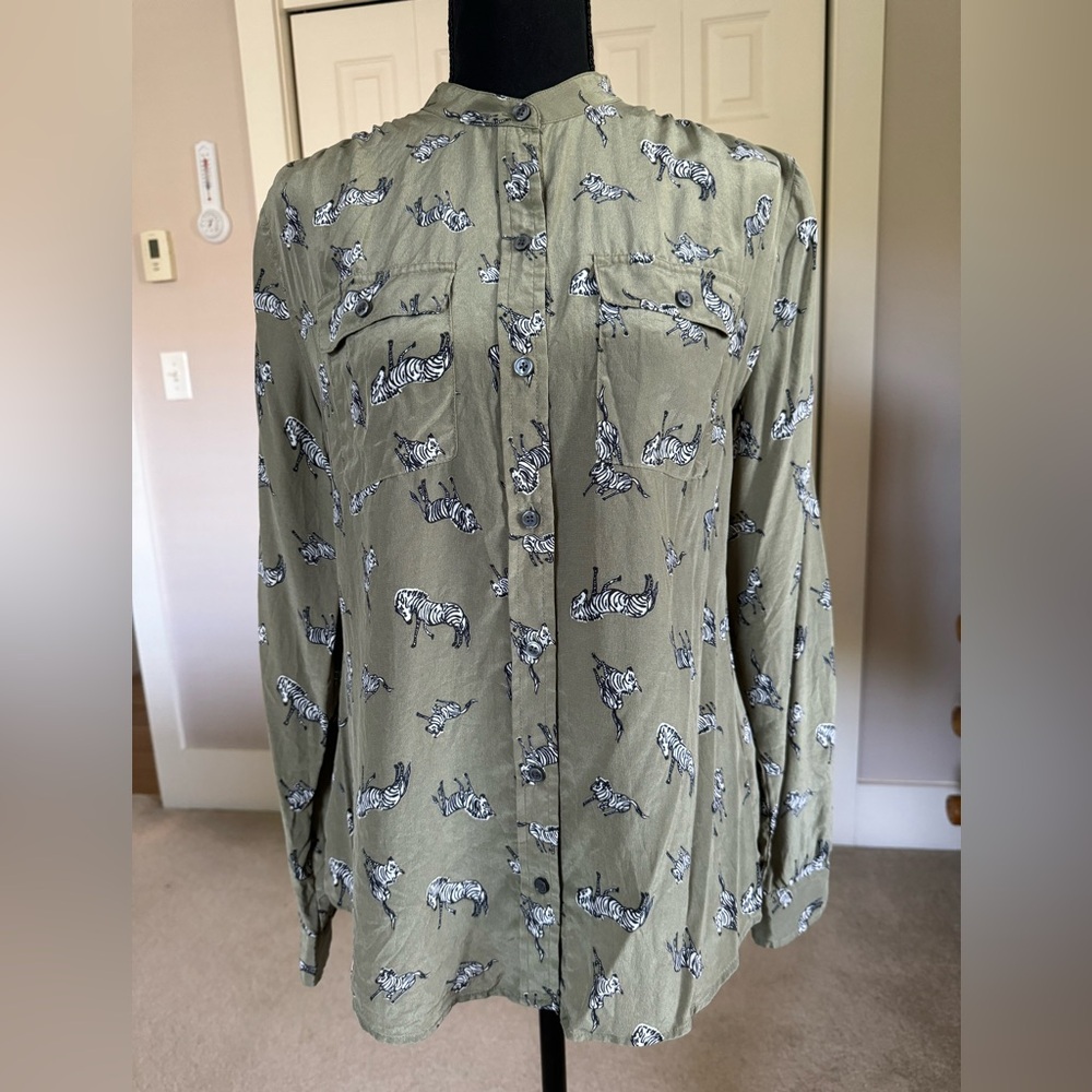 C.Wonder 100% silk blouse, size M